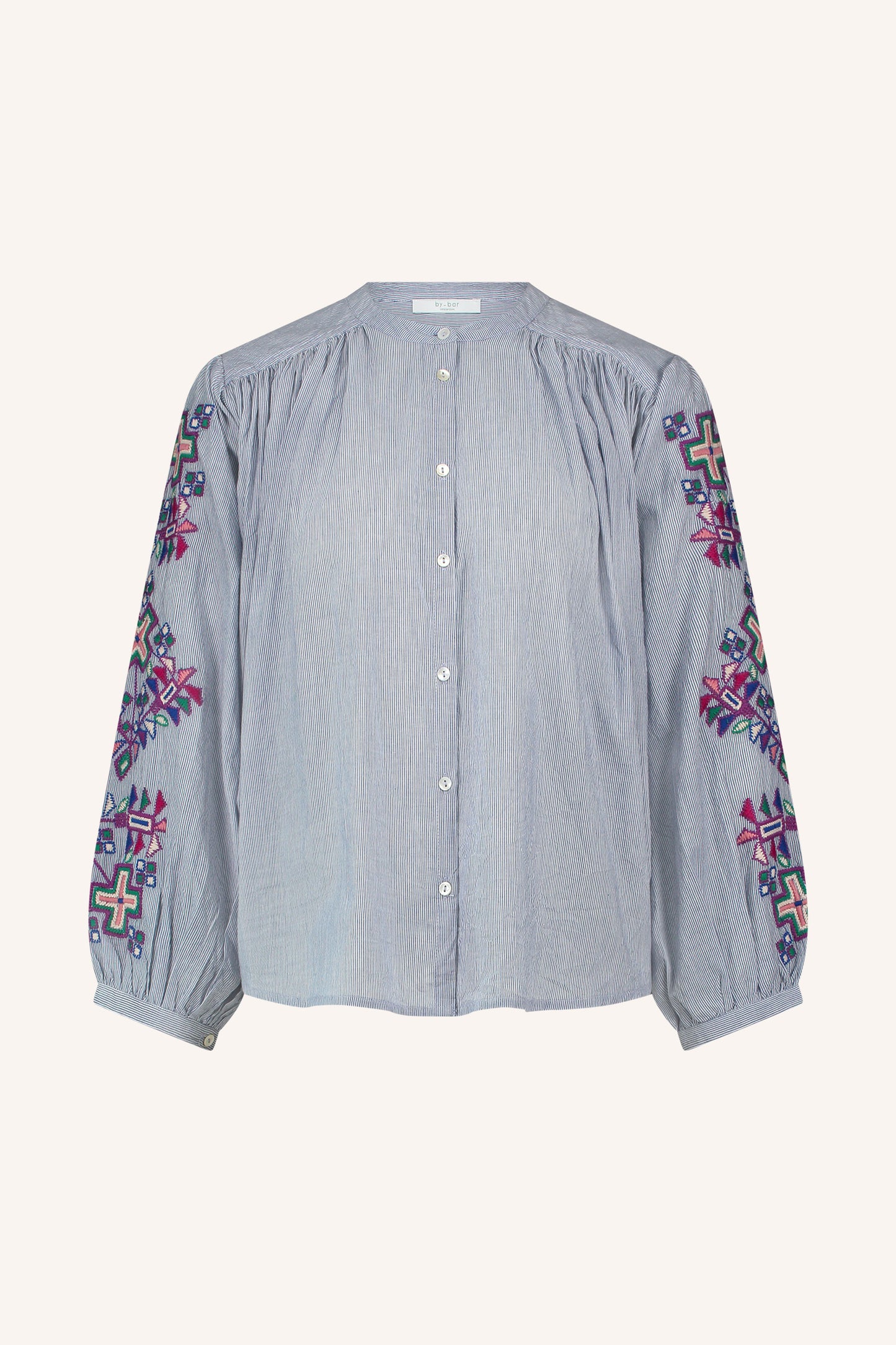 becky pinstripe blouse- Exclusively available at our physical store