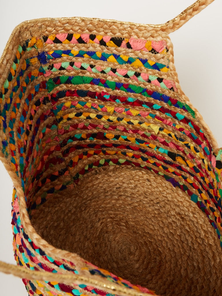 MULTICOLORED STRAW BAG - GREAT PLAINS