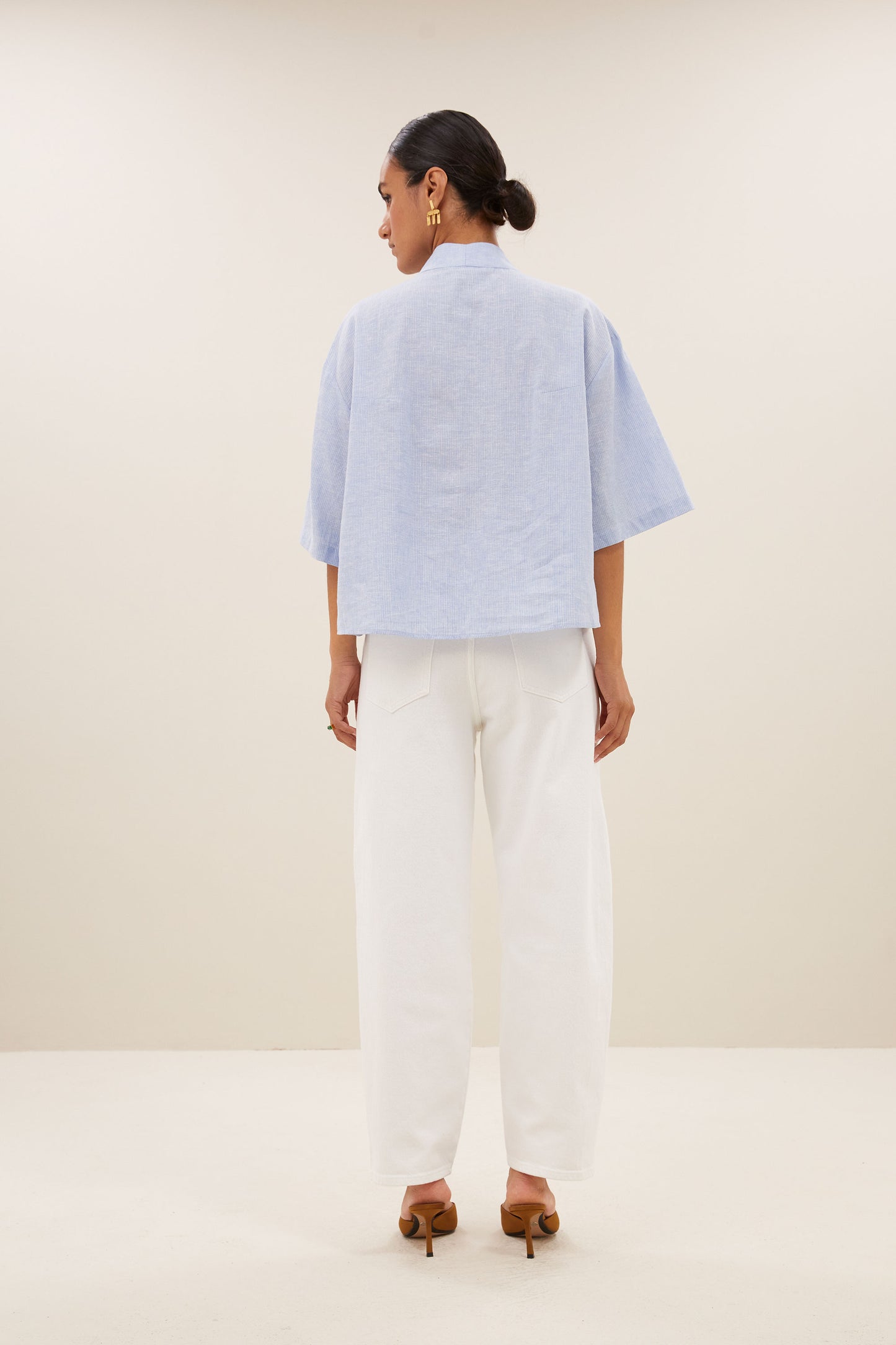 owen pinstripe blouse