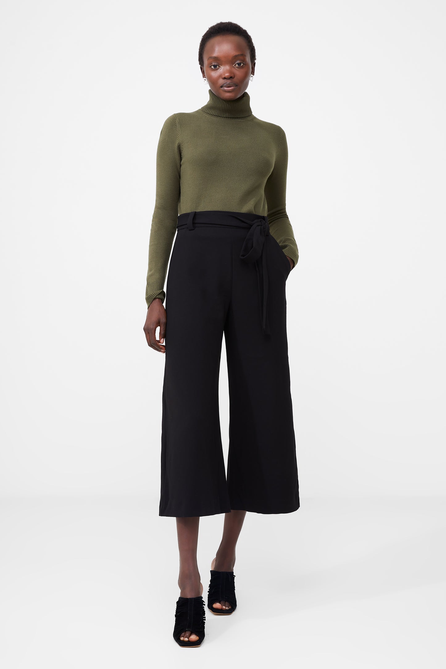 whisper belted culottes