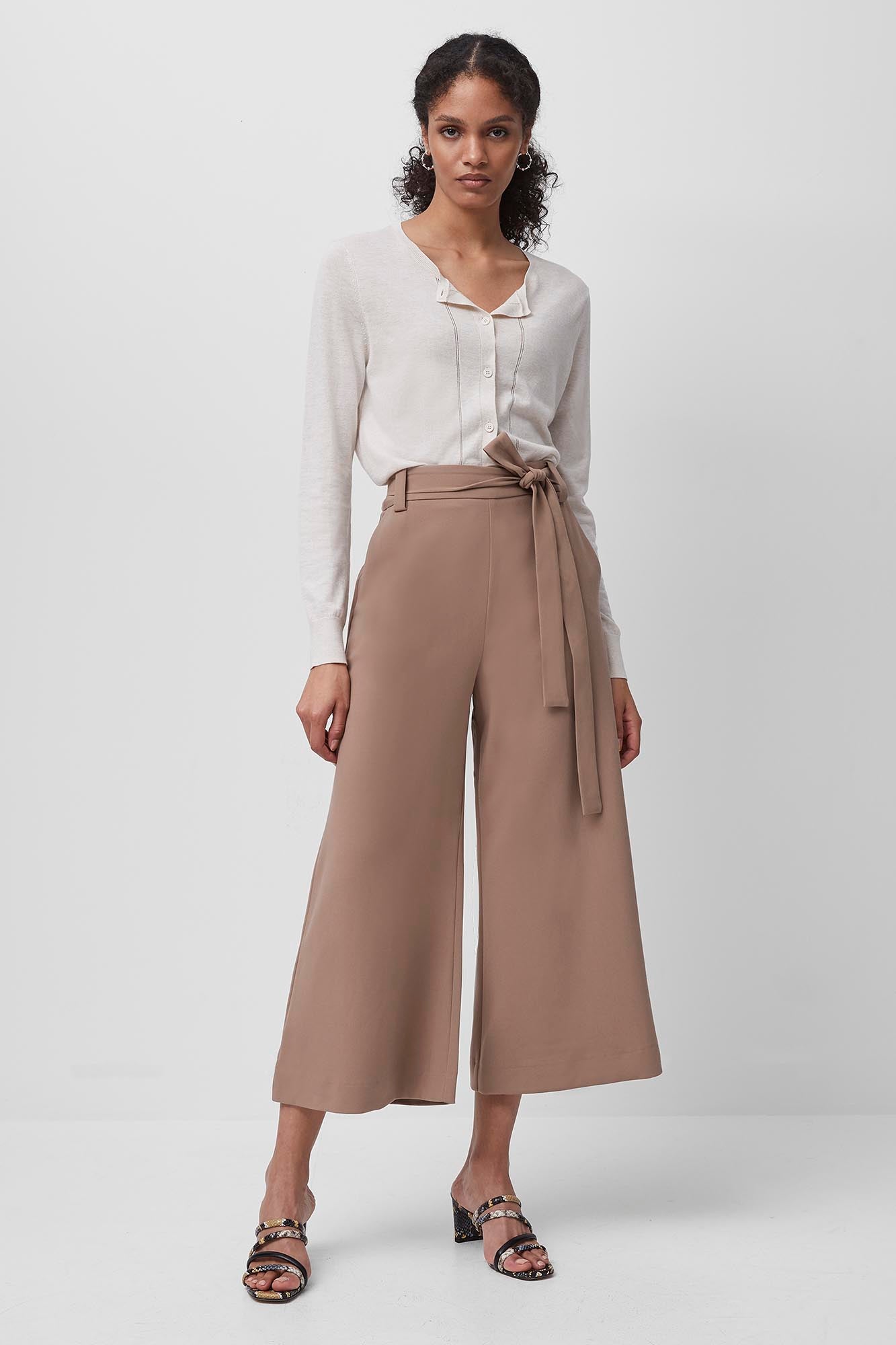 whisper belted culottes