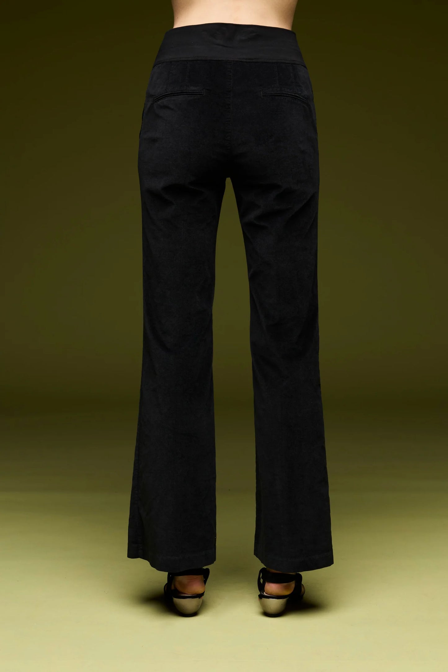 stretch cotton velvet pants