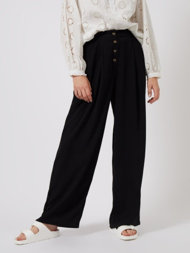 CREPE FERNE TROUSERS IN BLACK - GREAT PLAINS